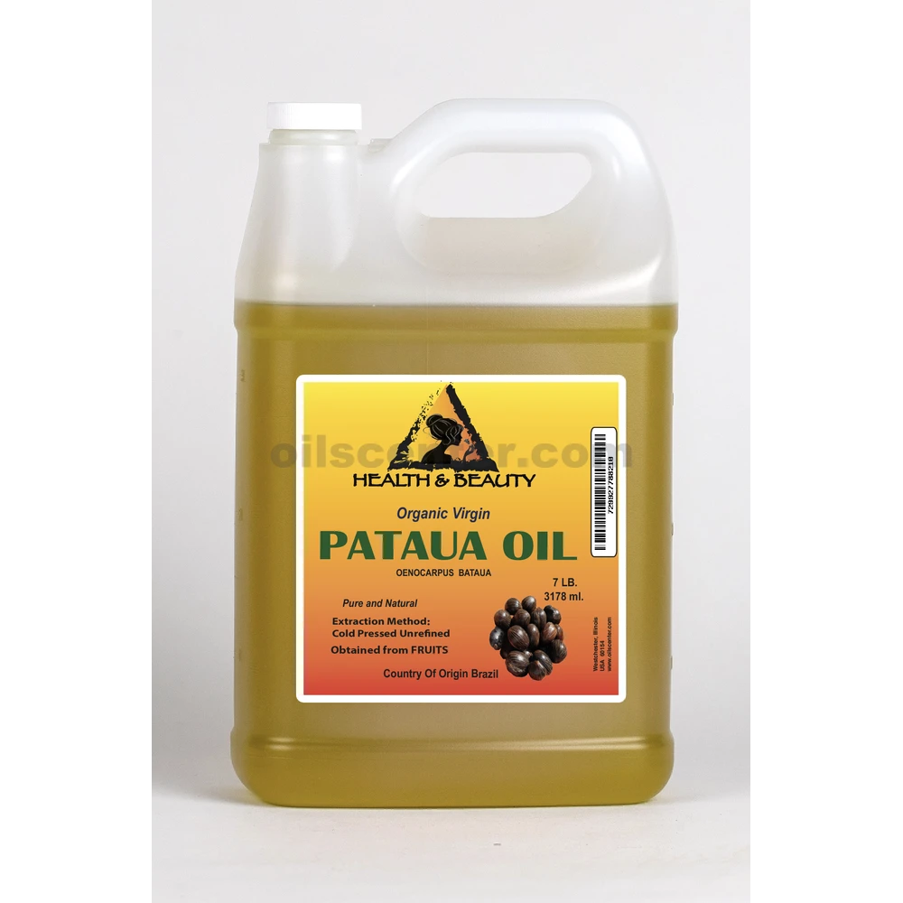 Aceite de Pataua/Seje, Virgen Orgánico Sin Refinar, Prensado en Frío 7 lb