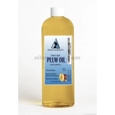 Aceite de Hueso de Ciruela Sin Refinar, Orgánico, Virgen, Natural, 100% Puro 16 oz