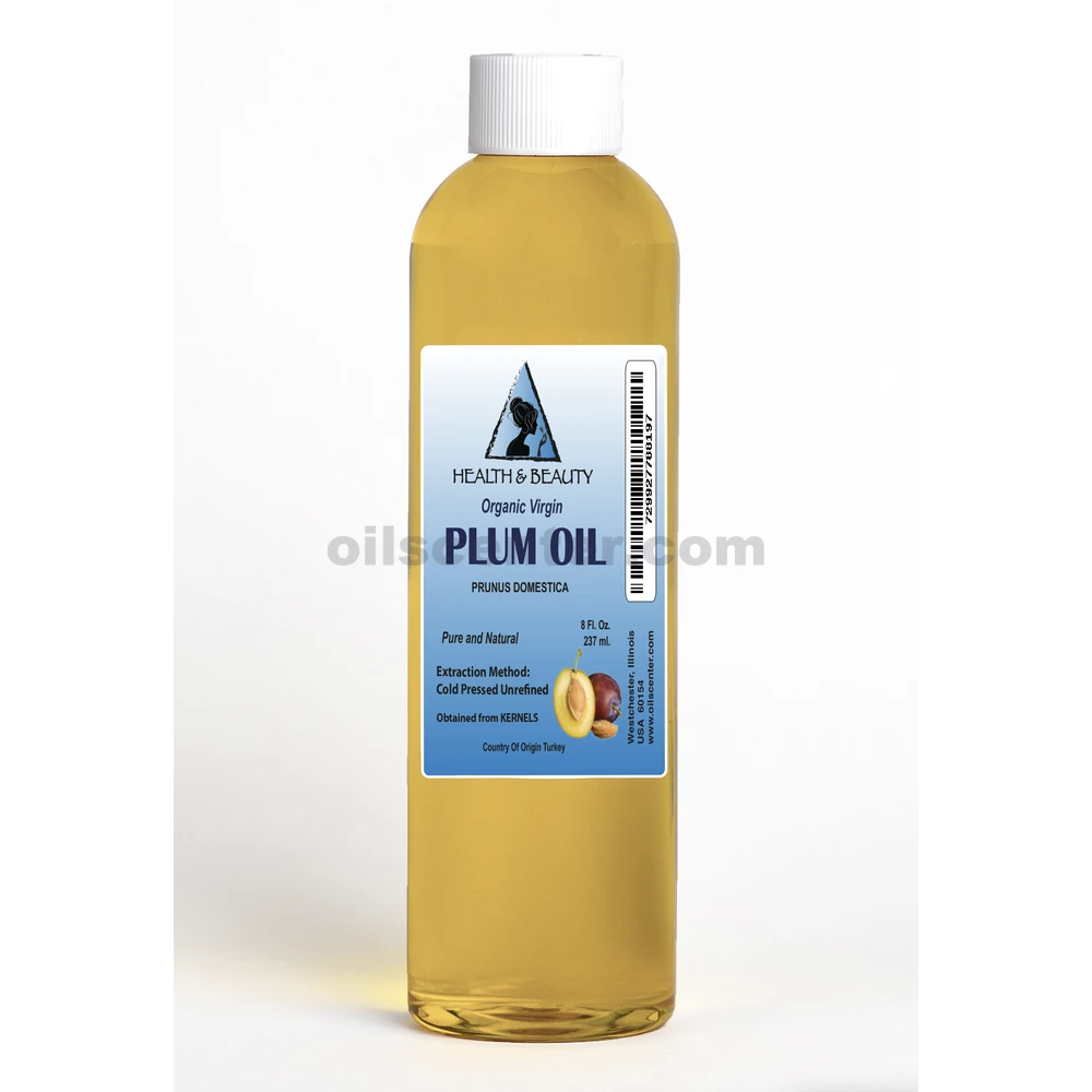Huile de noyau de prune biologique vierge non raffinée, naturelle, 100 % pure 8 oz
