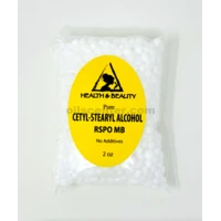Cetyl-Stearyl Alcohol - RSPO MB 100% Pure Pastilles Beads 2 oz