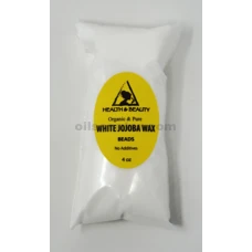 Perlas blancas de cera de jojoba pastillas orgánicas de primera calidad natural 100% puro 4 oz