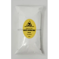 Perlas blancas de cera de jojoba pastillas orgánicas de primera calidad natural 100% puro 8 oz