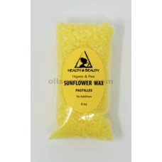 Cera de girasol orgánica vegana 100% puras pastillas de perlas 4 oz