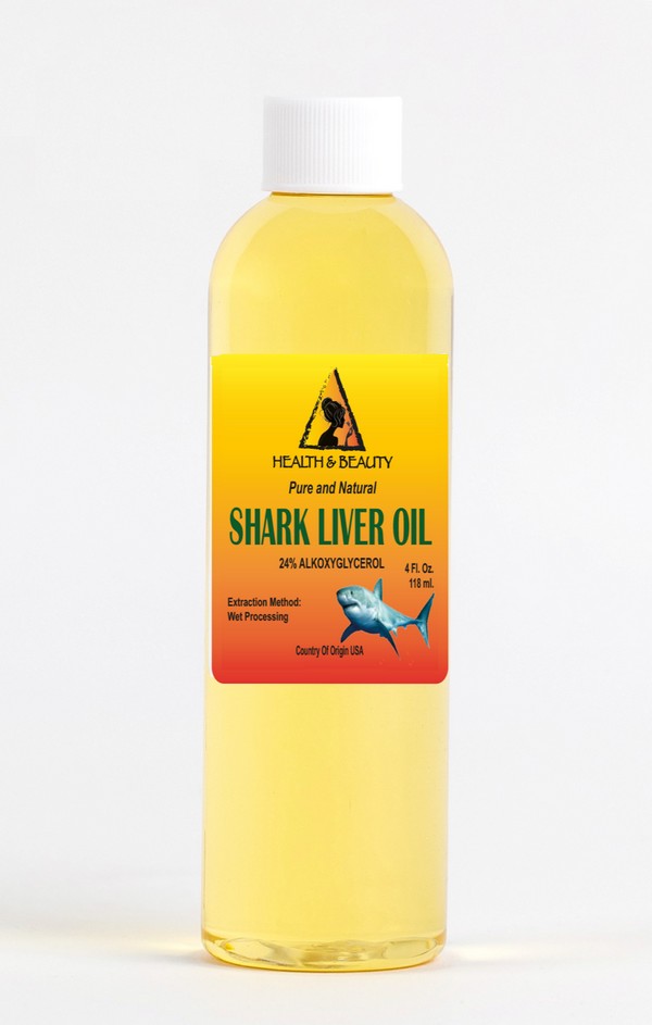 Shark liver oil with alkoxyglycerol by h&b oils center natural pure