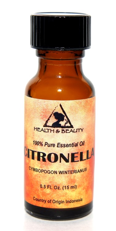 Citronella essential oil aromatherapy 100% pure natural glass bott 0.5 ...