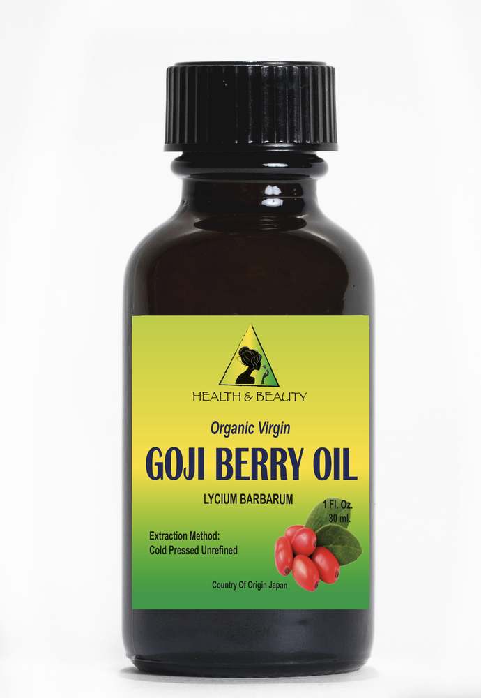 Goji Berry Seed Oil Unrefined Organic Virgin 100% Pure Glass Bottle 1.0 ...